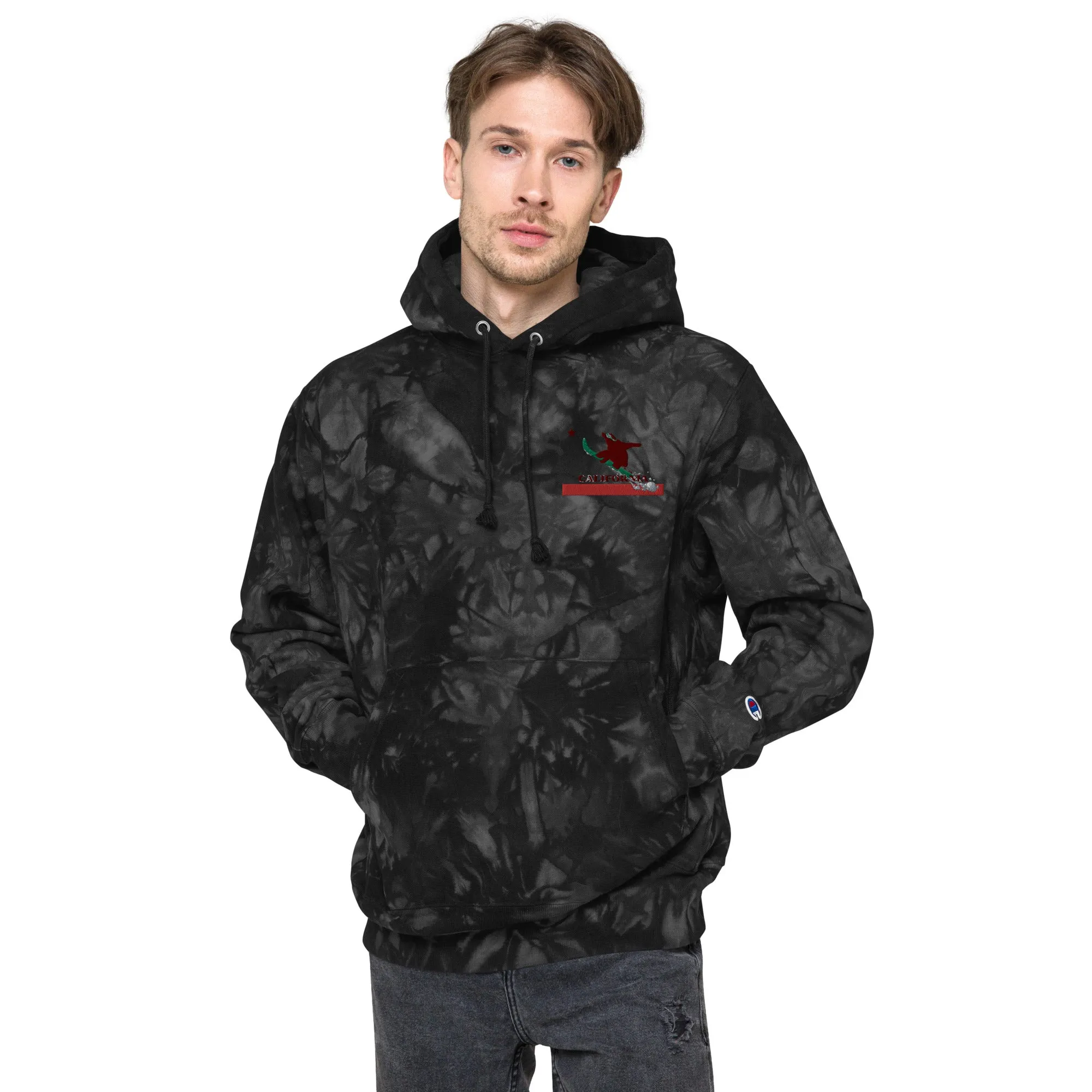 Goldy the Grizzly Champion tie-dye hoodie