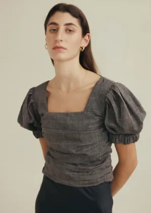 Grace Top Plaid