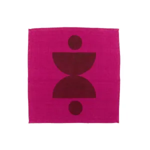 Hand Block-Printed Otto Napkin Set · Plum