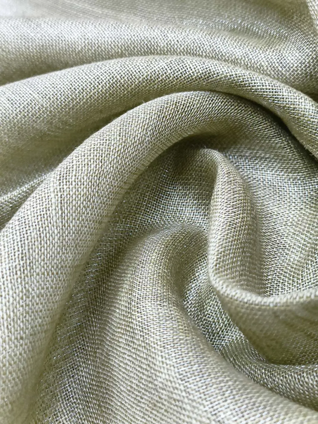 Handloom Pure Linen Tissue Fabric