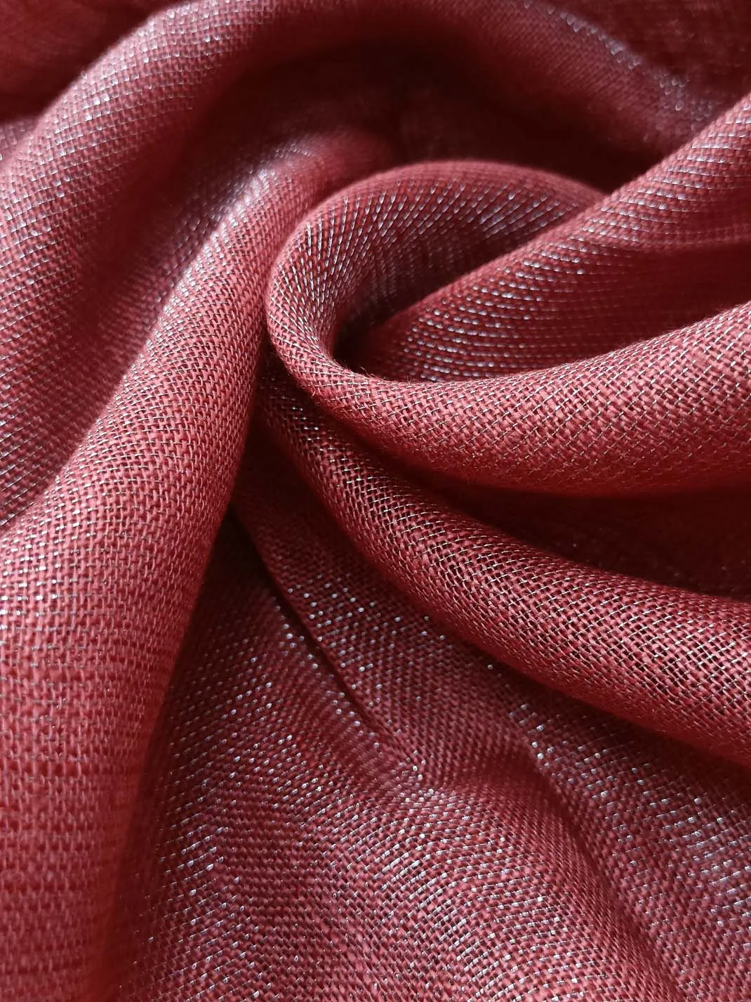 Handloom Pure Linen Tissue Fabric