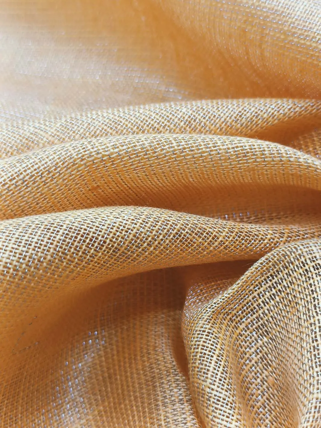 Handloom Pure Linen Tissue Fabric