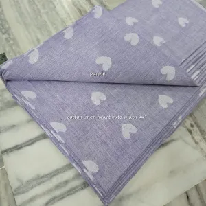 Handwoven Linen Spun Cotton Woven Butti Fabric