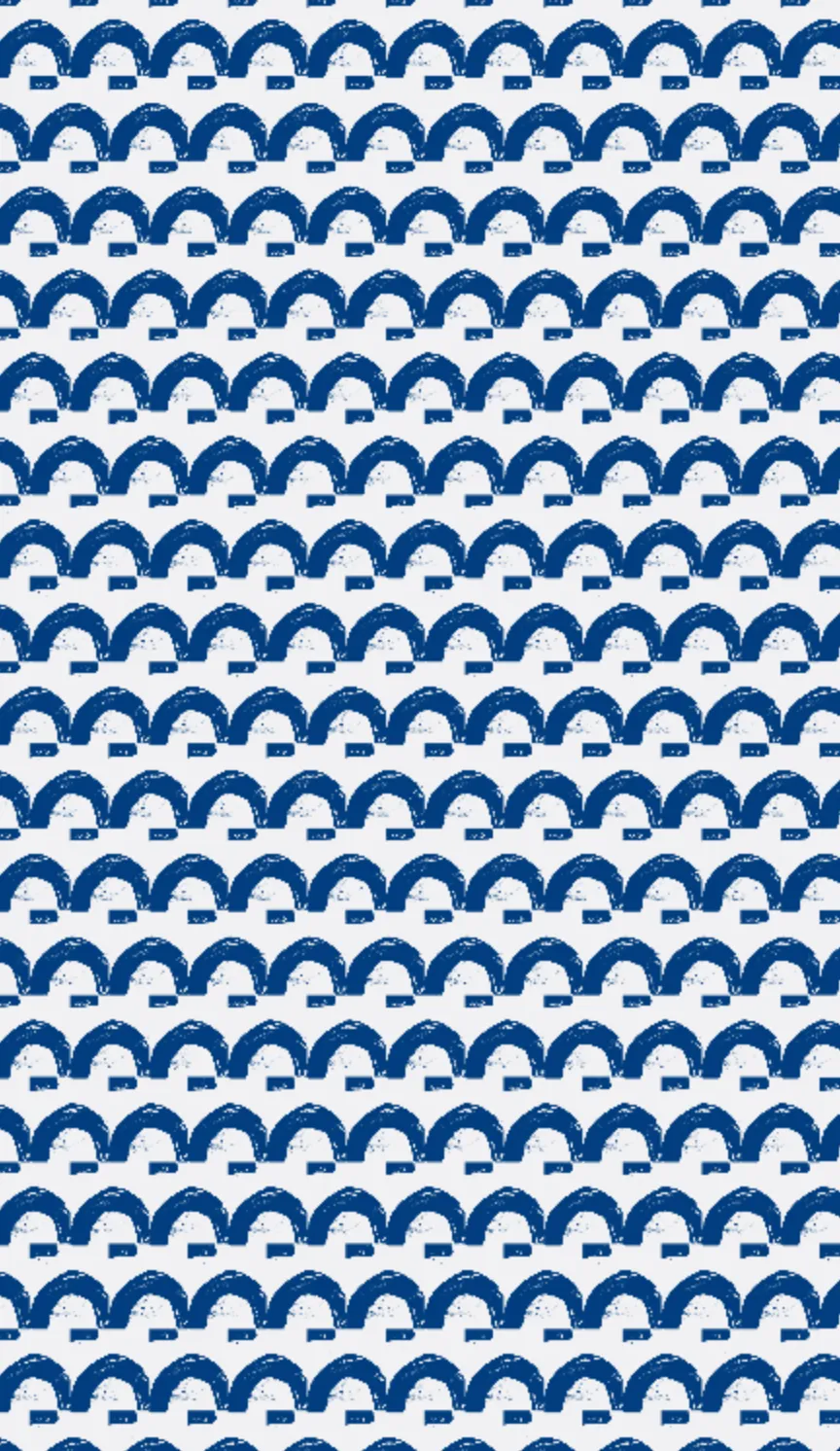Happy Land Indigo Fabric
