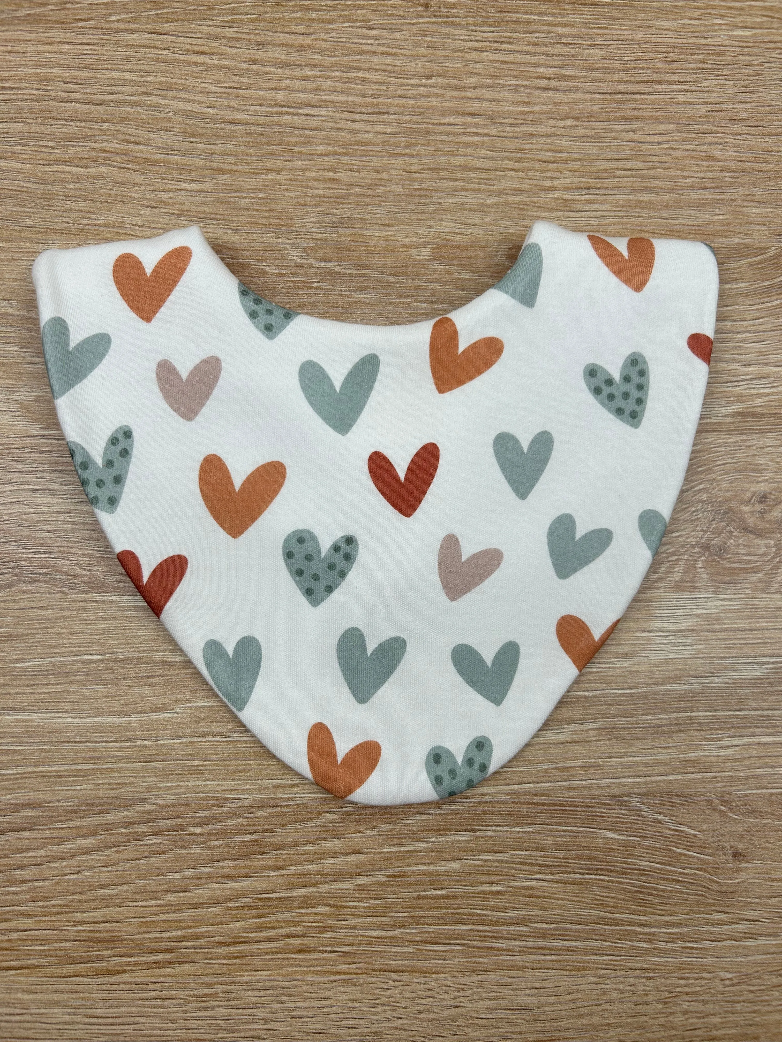 Hearts Waterproof Dribble Bib