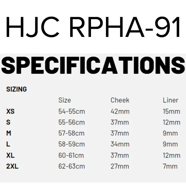 HJC RPHA 91 - Solid Colours