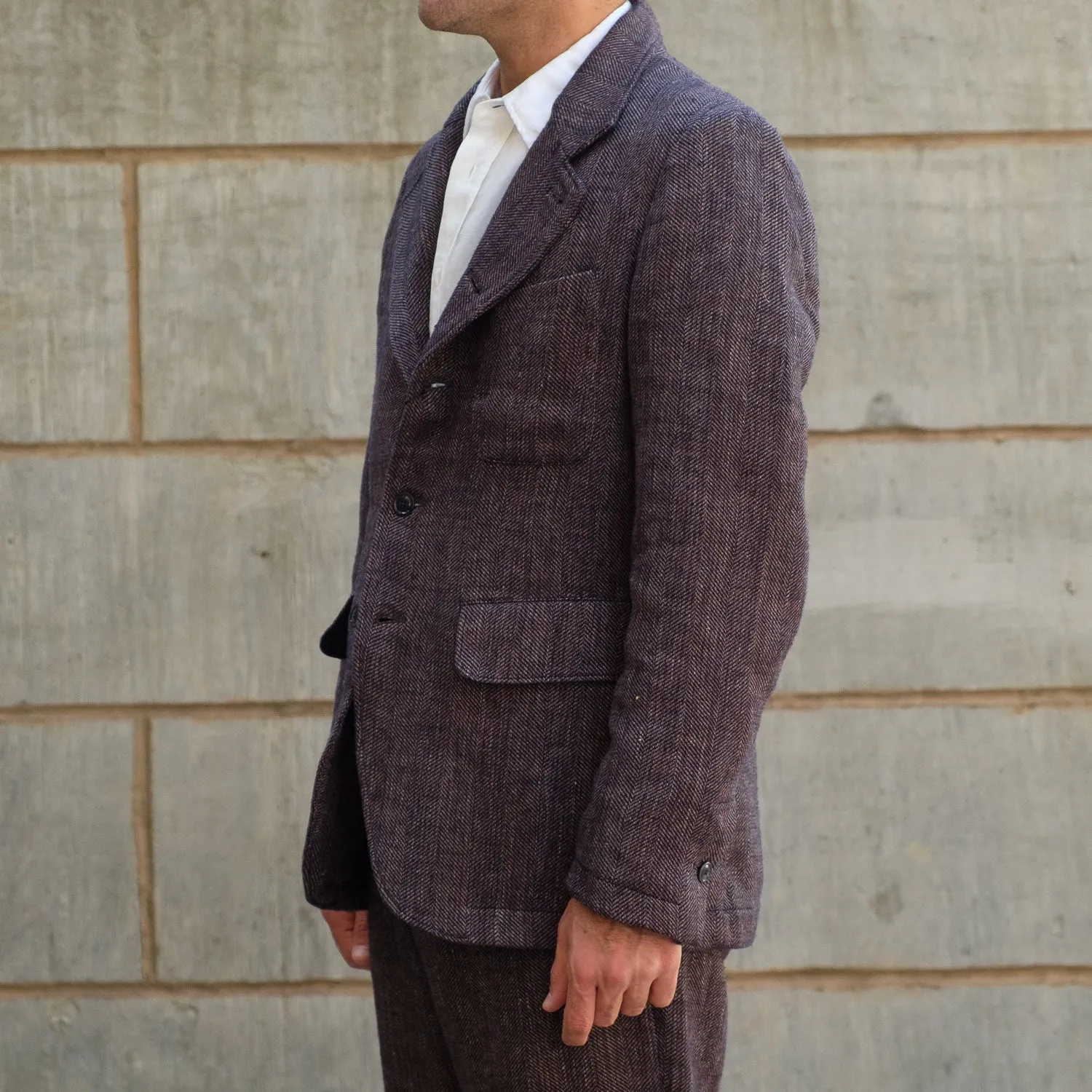 Horloger Blazer in Brown Herringbone