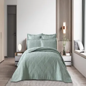 Hotel Collection Athens 5-Piece Quilt Set Duck Egg Queen