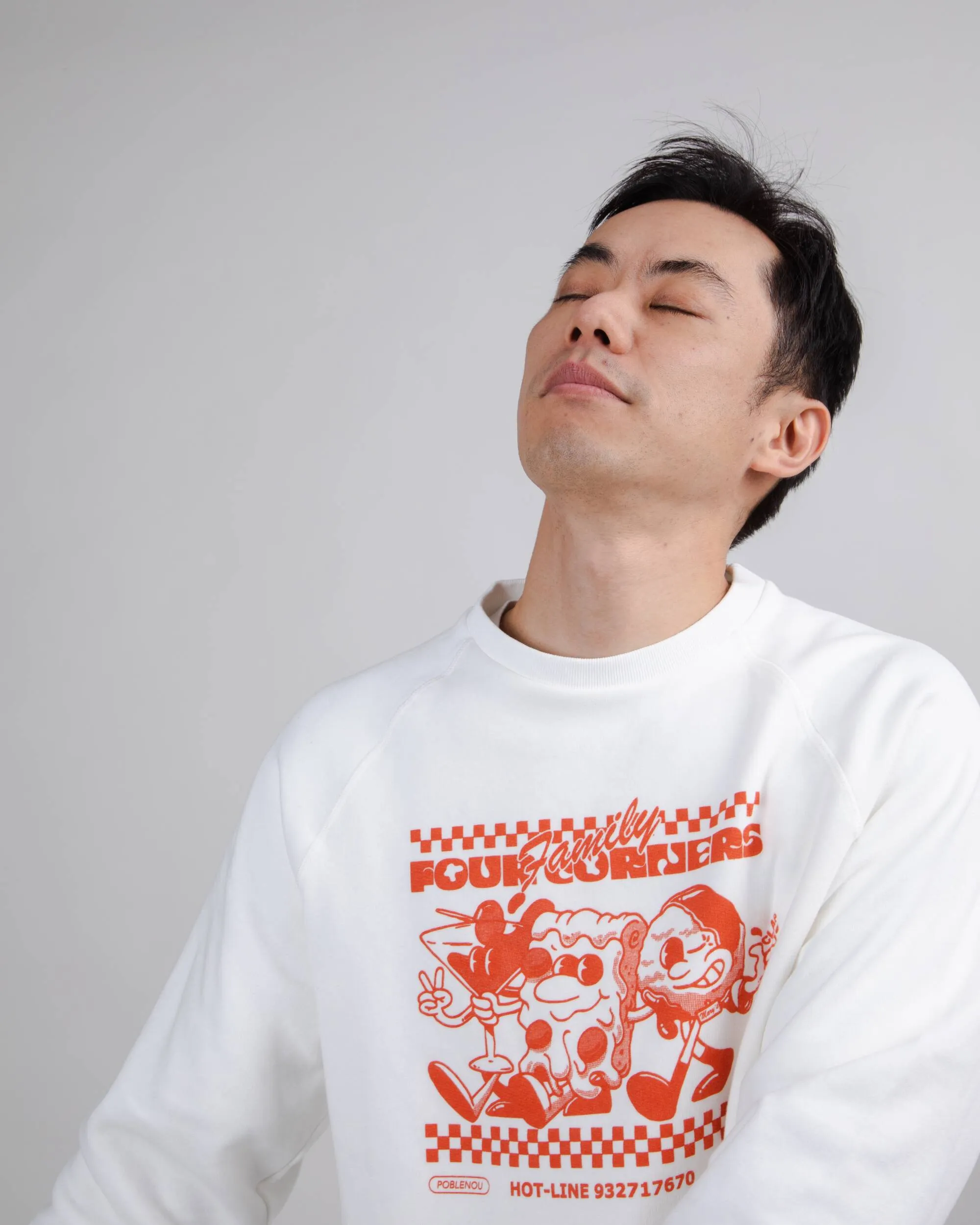 Hoxton Four Corners Unisex Sweatshirt White
