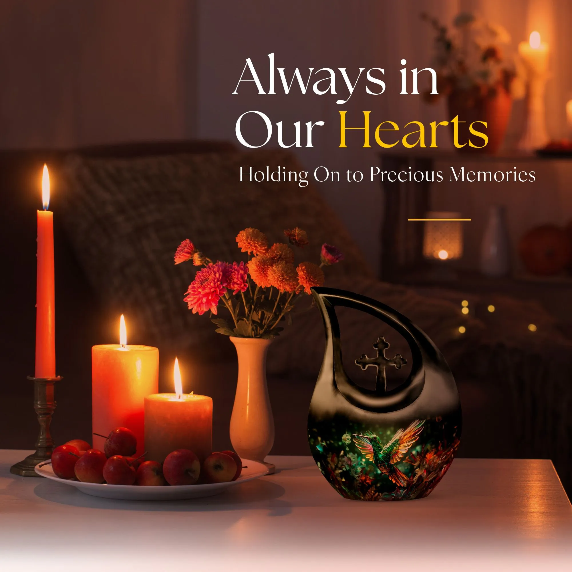 Humming Bird Urn - Keepsake Cremation Urn For Human Ashes