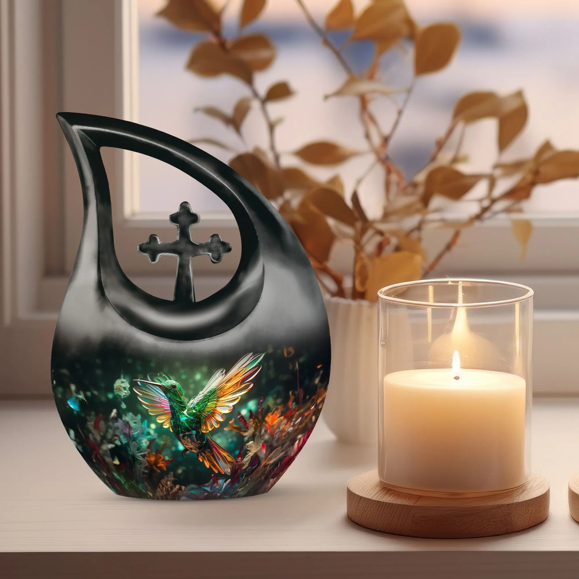 Humming Bird Urn - Keepsake Cremation Urn For Human Ashes