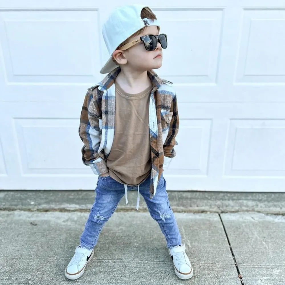 Hunnigton-Bamboo Sunglasses For Kids