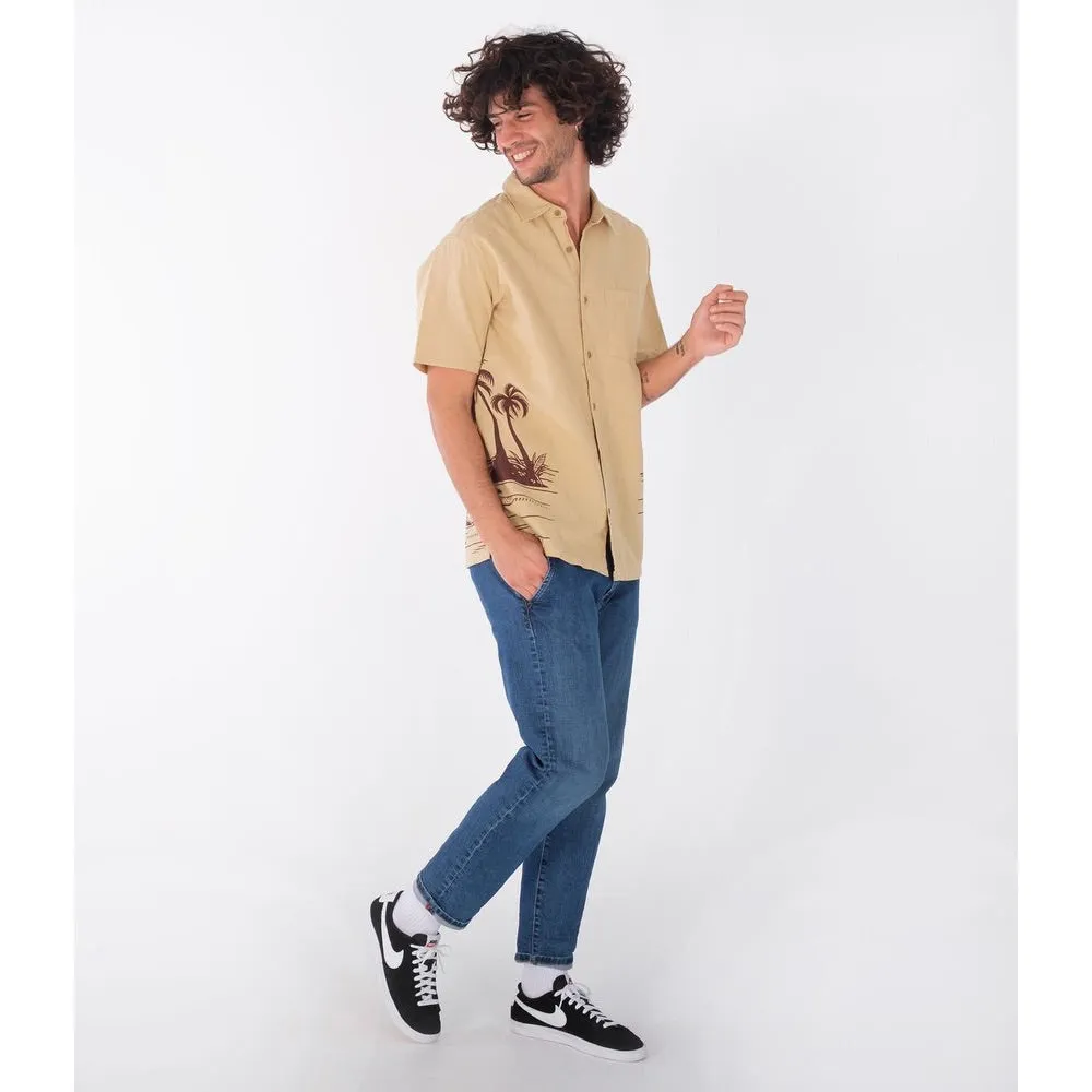 HURLEY RINCON LINEN S/S SHIRT TRUE GOLD