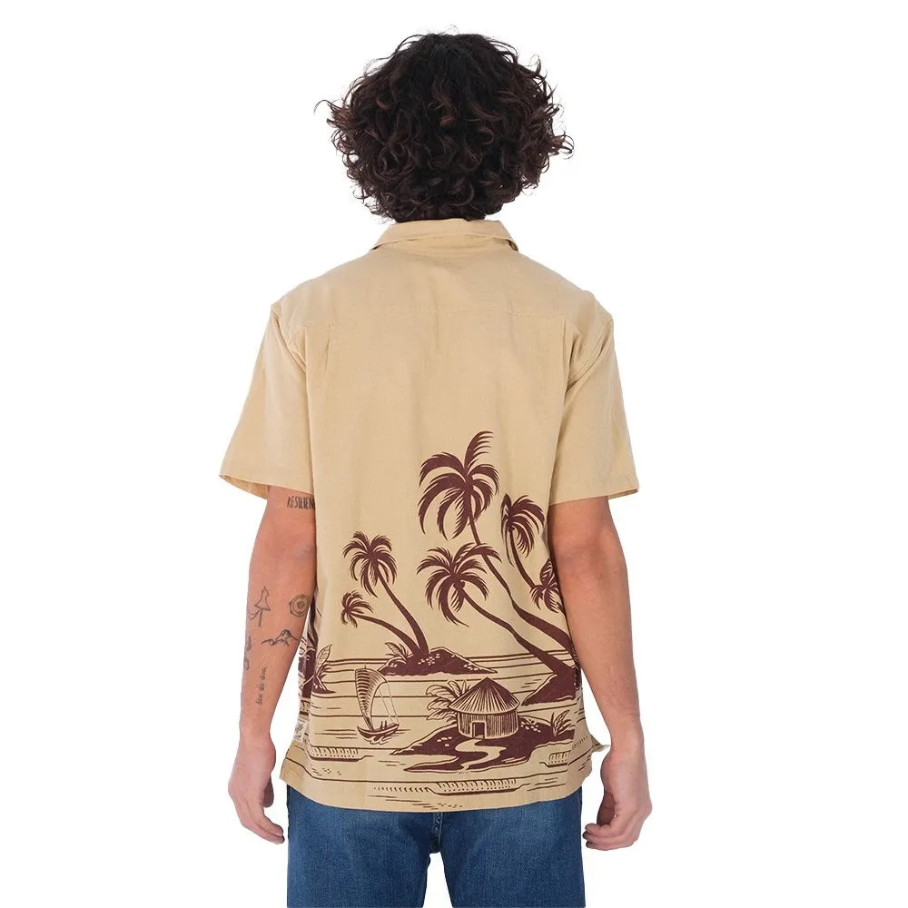 HURLEY RINCON LINEN S/S SHIRT TRUE GOLD