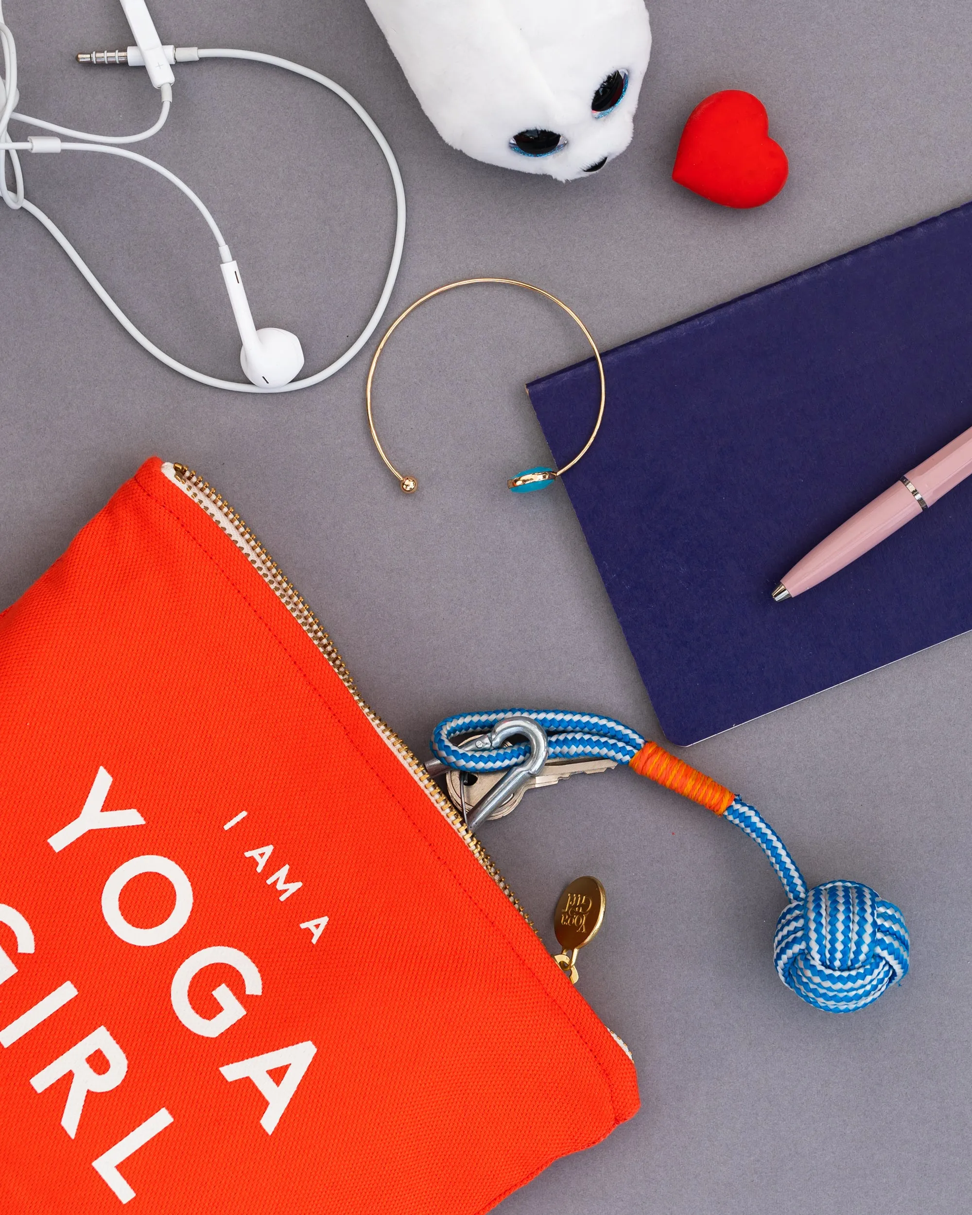 I am a Yoga Girl Coral pouch