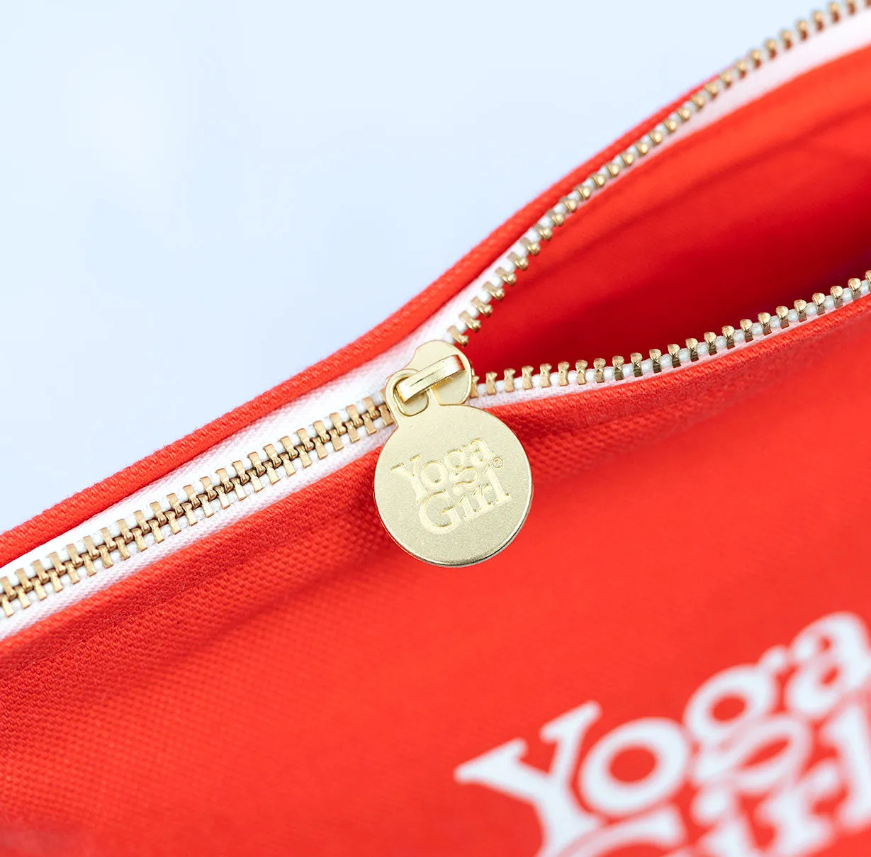 I am a Yoga Girl Coral pouch