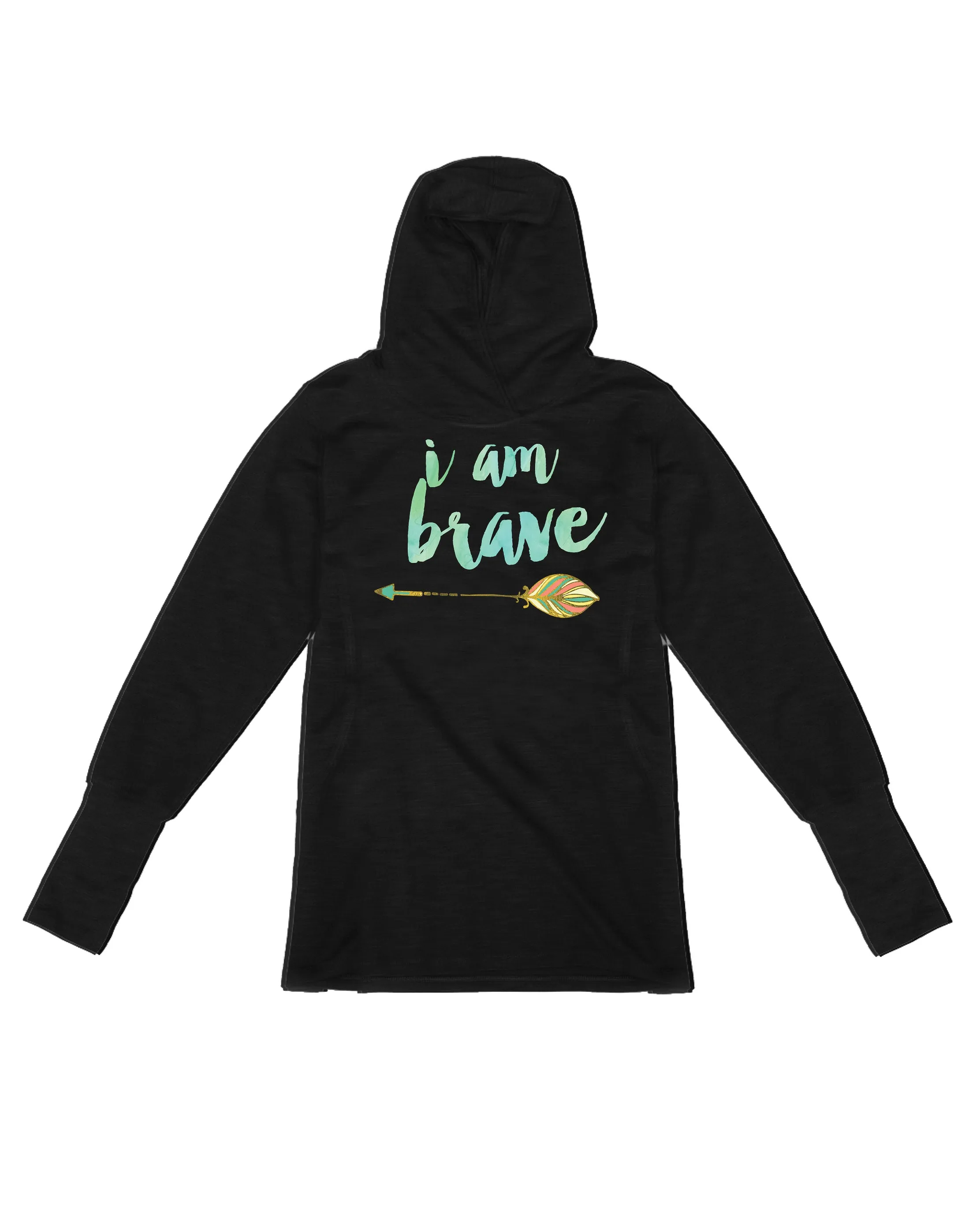 I am Brave (Coral/Green Arrow)