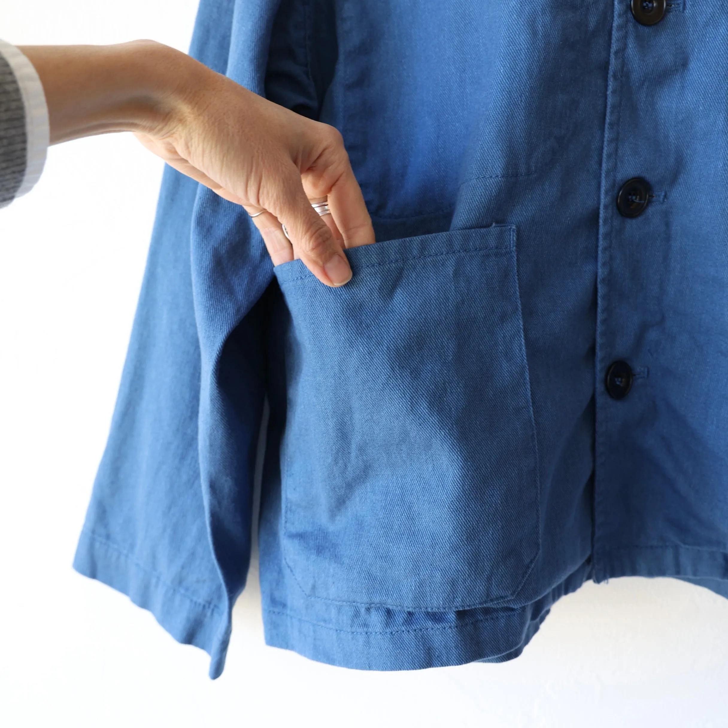 Ichi Antiquités Vintage Twill Jacket - Blue