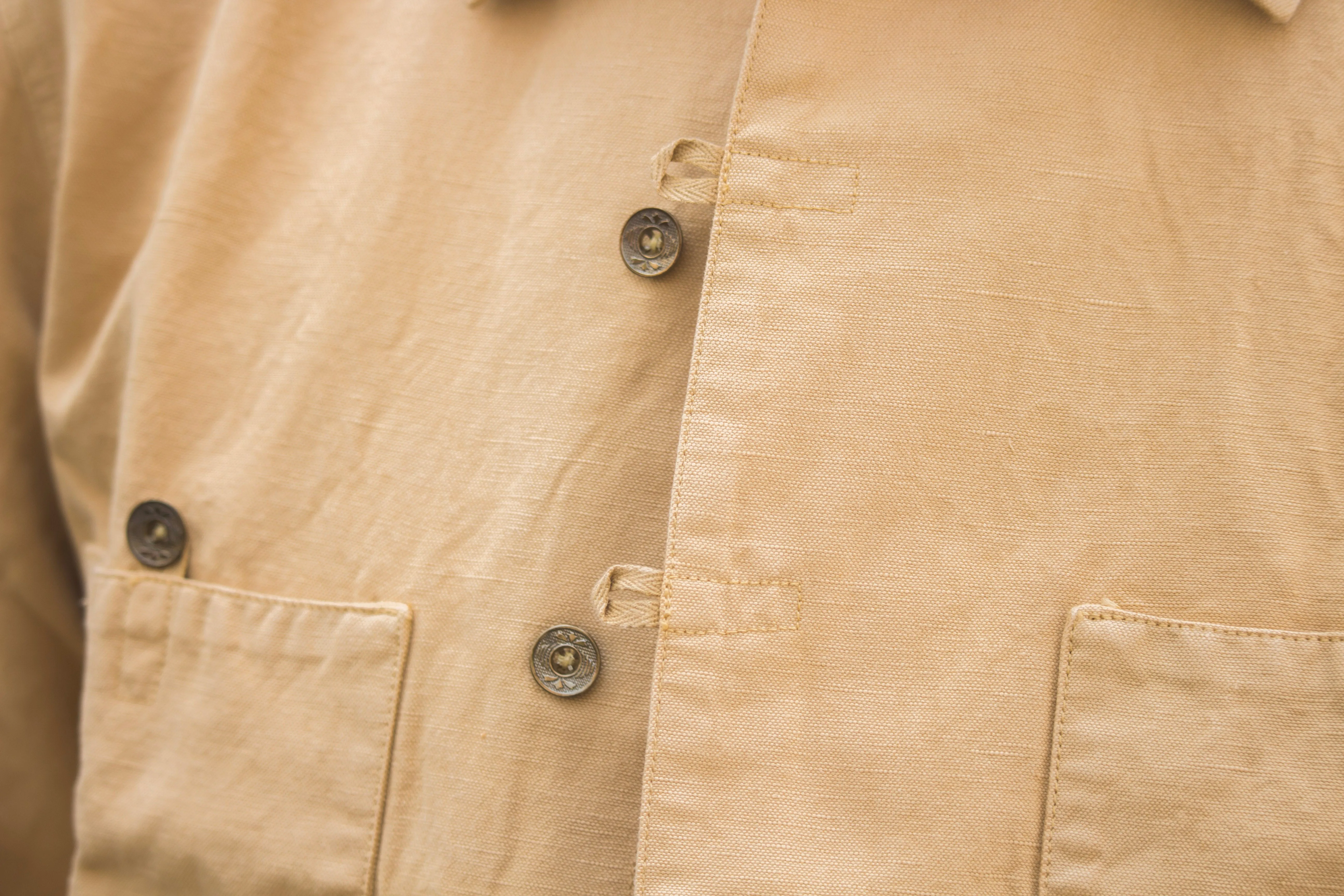 【Indigofera】Dhani Shirt Cotton/Linen Canvas Desert Pinon  / 棉麻混紡前門襟襯衫