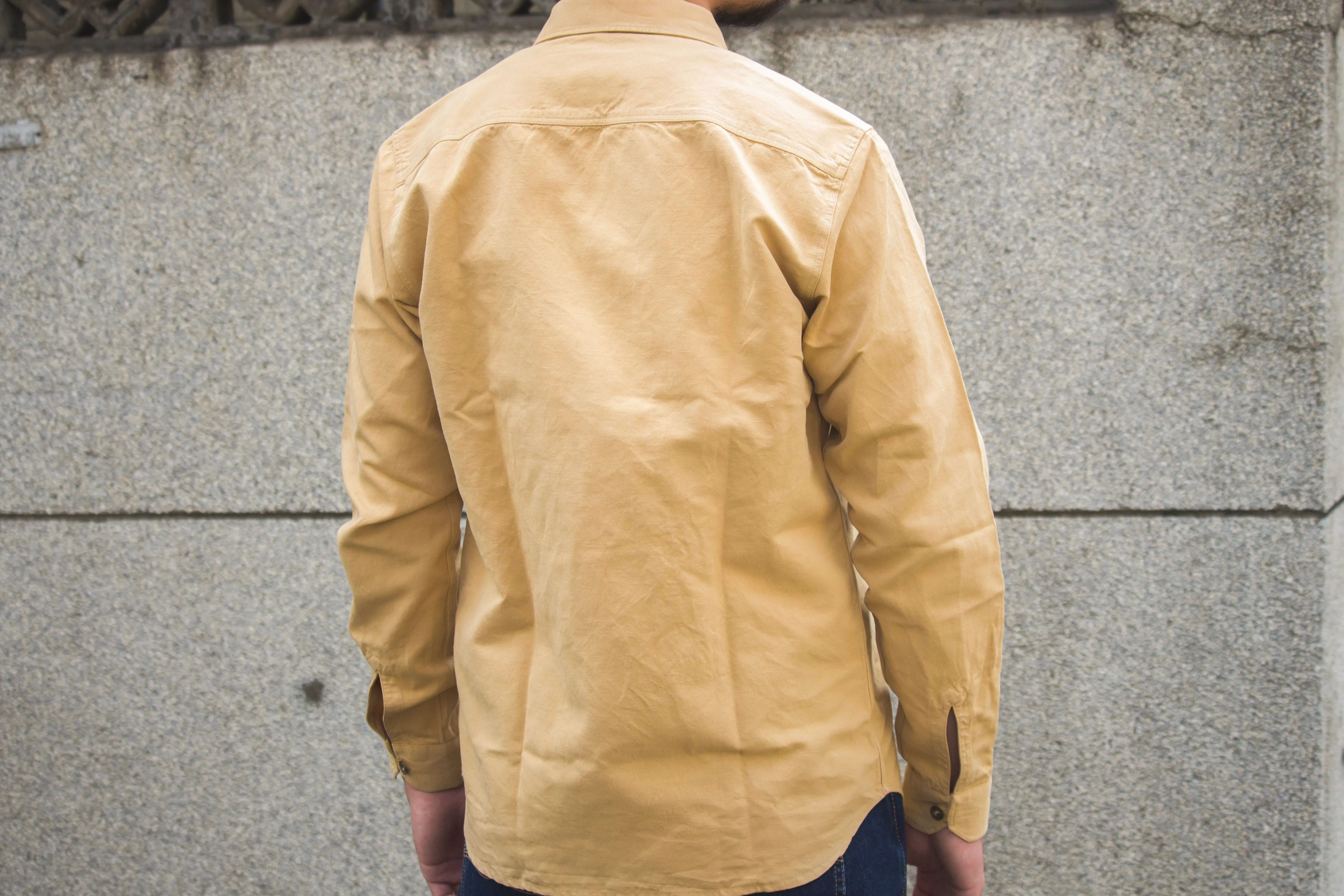 【Indigofera】Dhani Shirt Cotton/Linen Canvas Desert Pinon  / 棉麻混紡前門襟襯衫