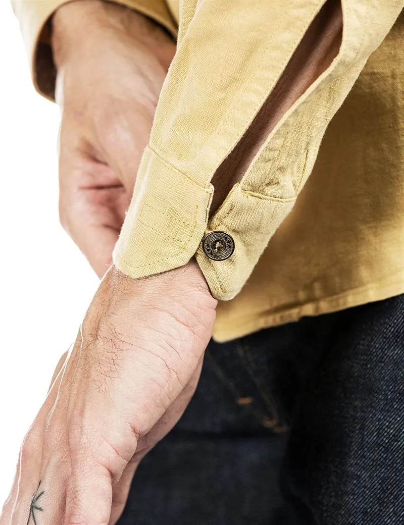 【Indigofera】Dhani Shirt Cotton/Linen Canvas Desert Pinon  / 棉麻混紡前門襟襯衫