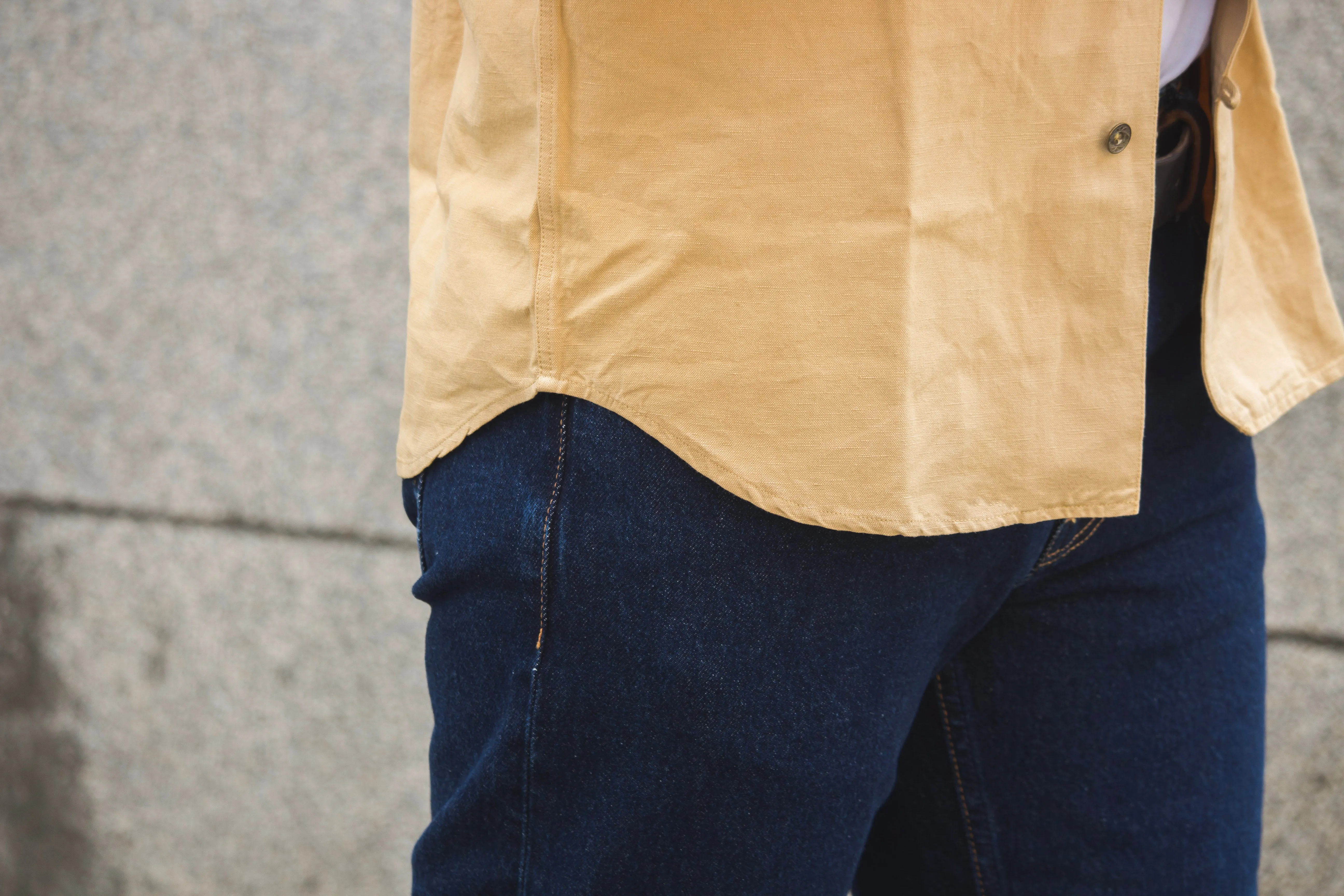 【Indigofera】Dhani Shirt Cotton/Linen Canvas Desert Pinon  / 棉麻混紡前門襟襯衫