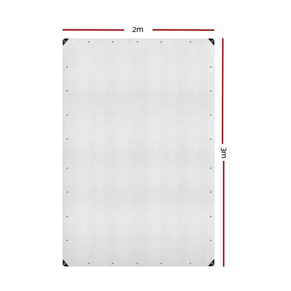Instahut Tarp Tarpaulin 2x3m Canvas Camping Heavy Duty Sun Cover