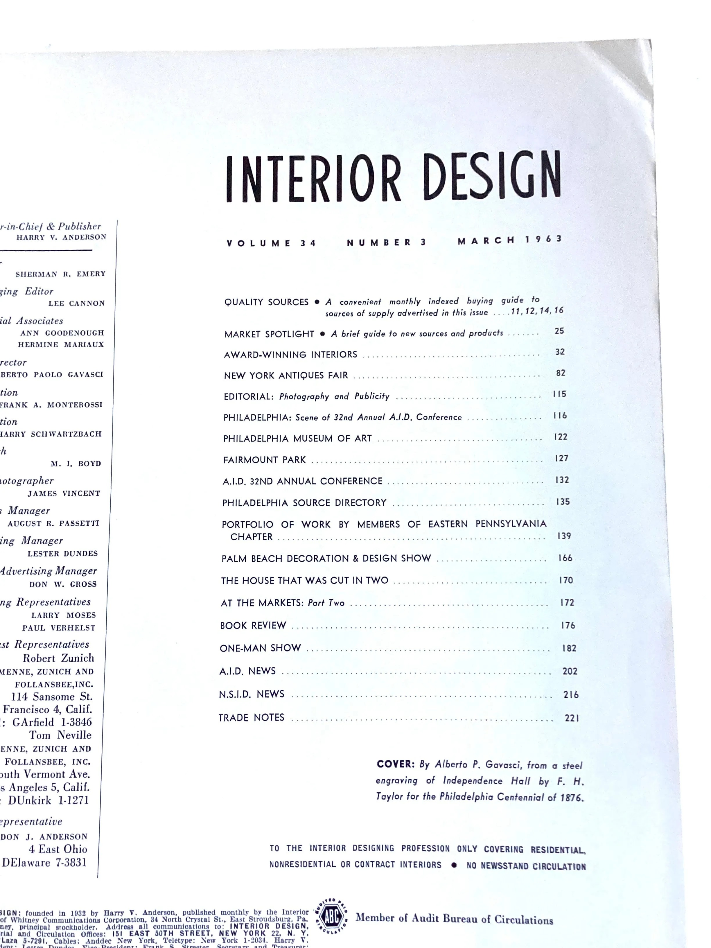 Interior Design March 1963