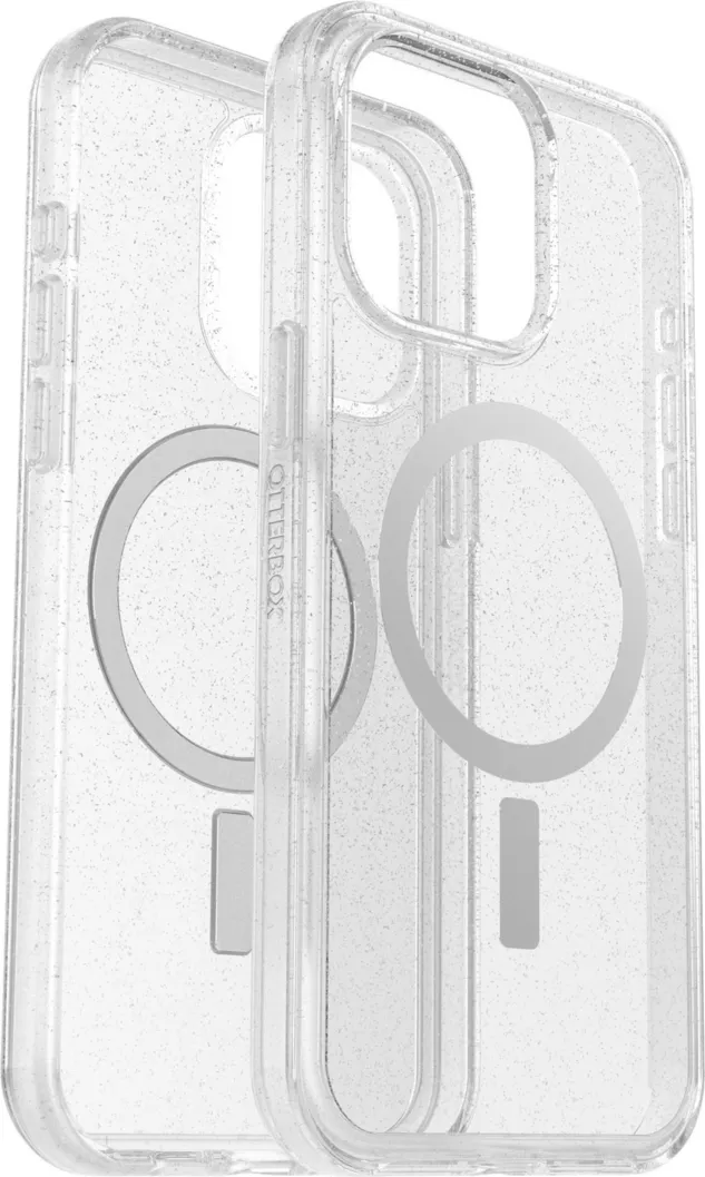 iPhone 15 Pro Max Otterbox Symmetry w/ MagSafe Clear Series Case - Silver (Stardust)