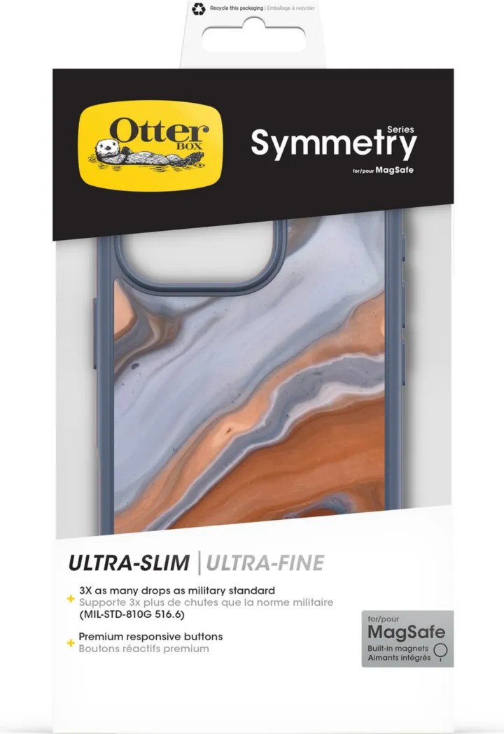 iPhone 16 Pro Otterbox Symmetry Graphics w/ MagSafe Series Case - Blue - High Desert Agate