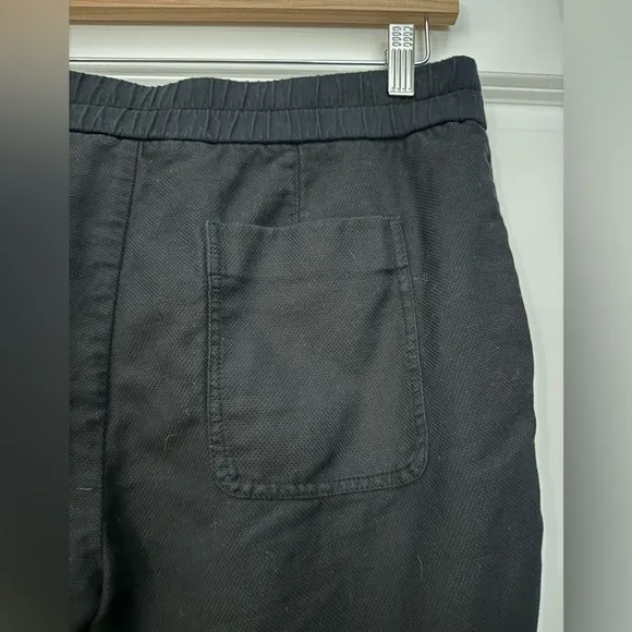 James Perse Elastic Waistband Tie Black Shorts in Size Medium