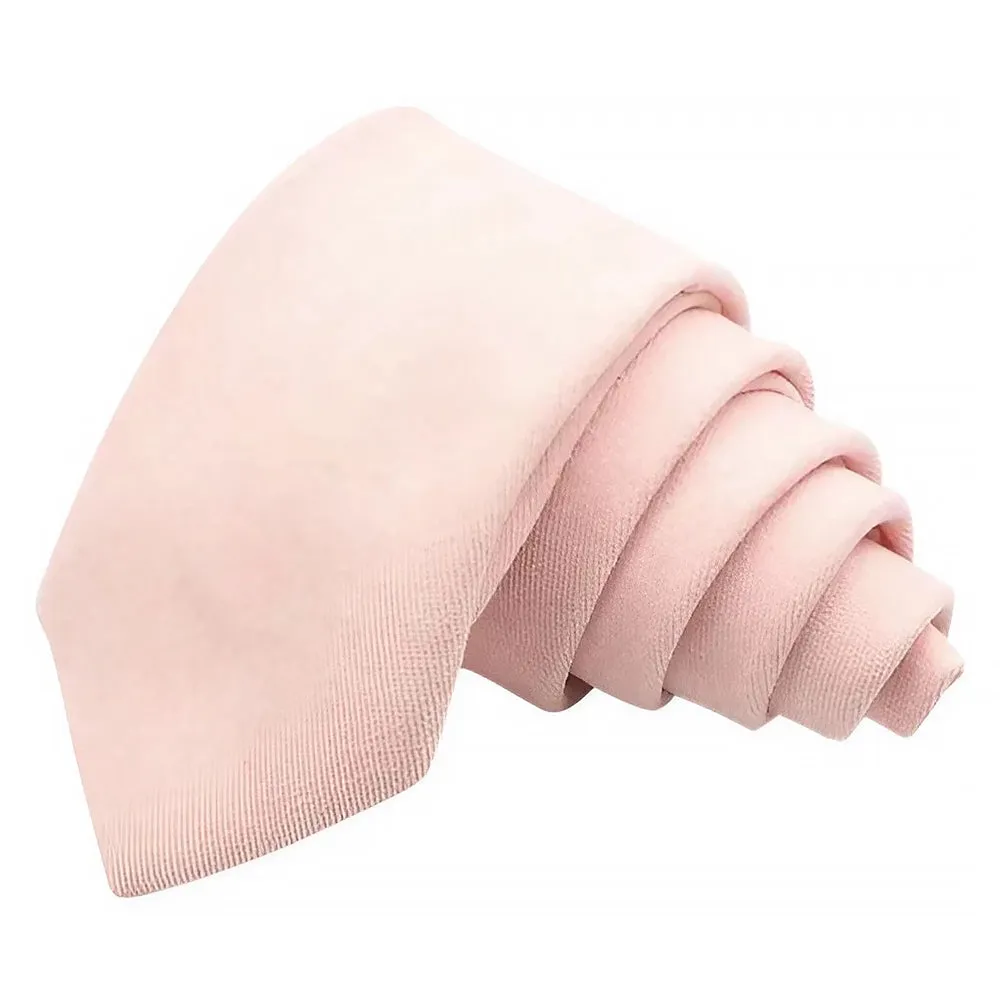 Juliet Soft Pink Cotton Blend Tie, Pocket Square and Sock set