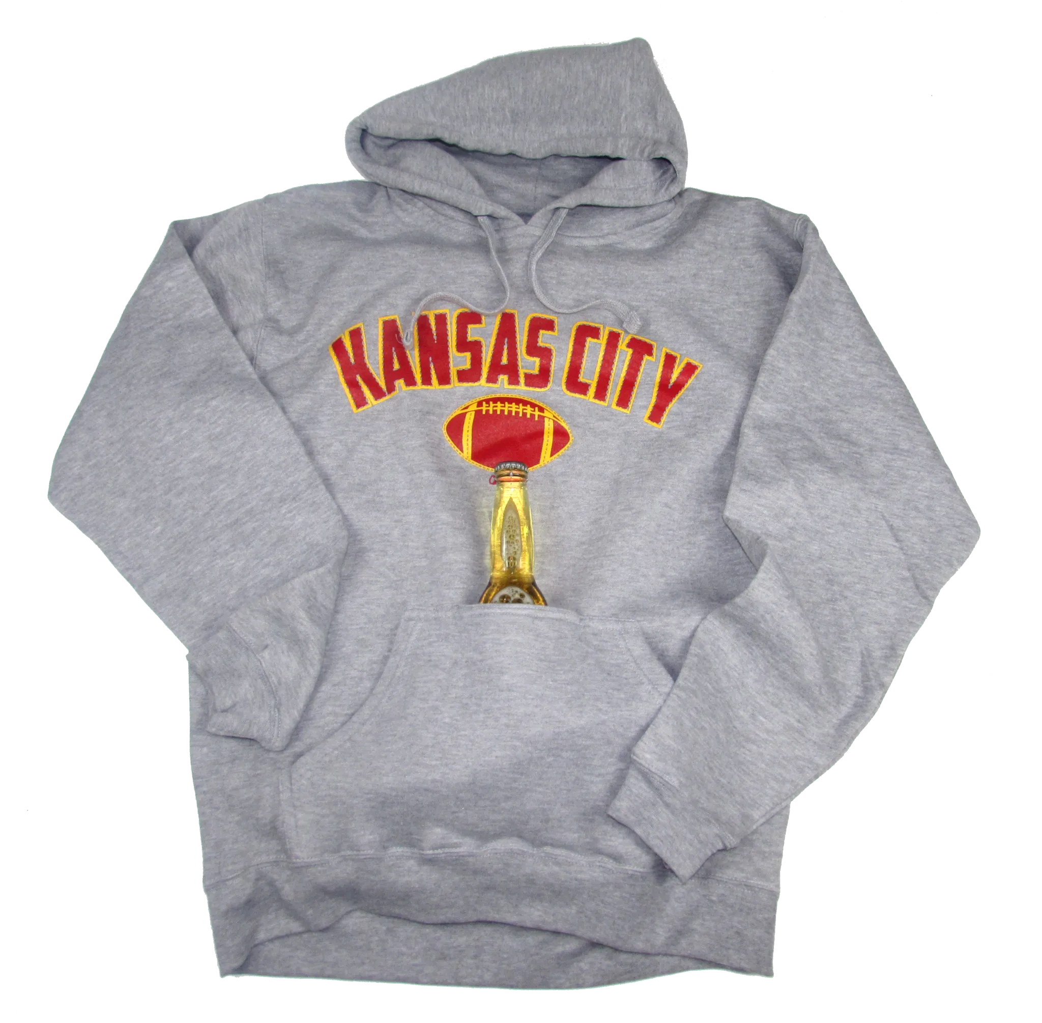Kansas City Bev. Pocket Hoodie Grey