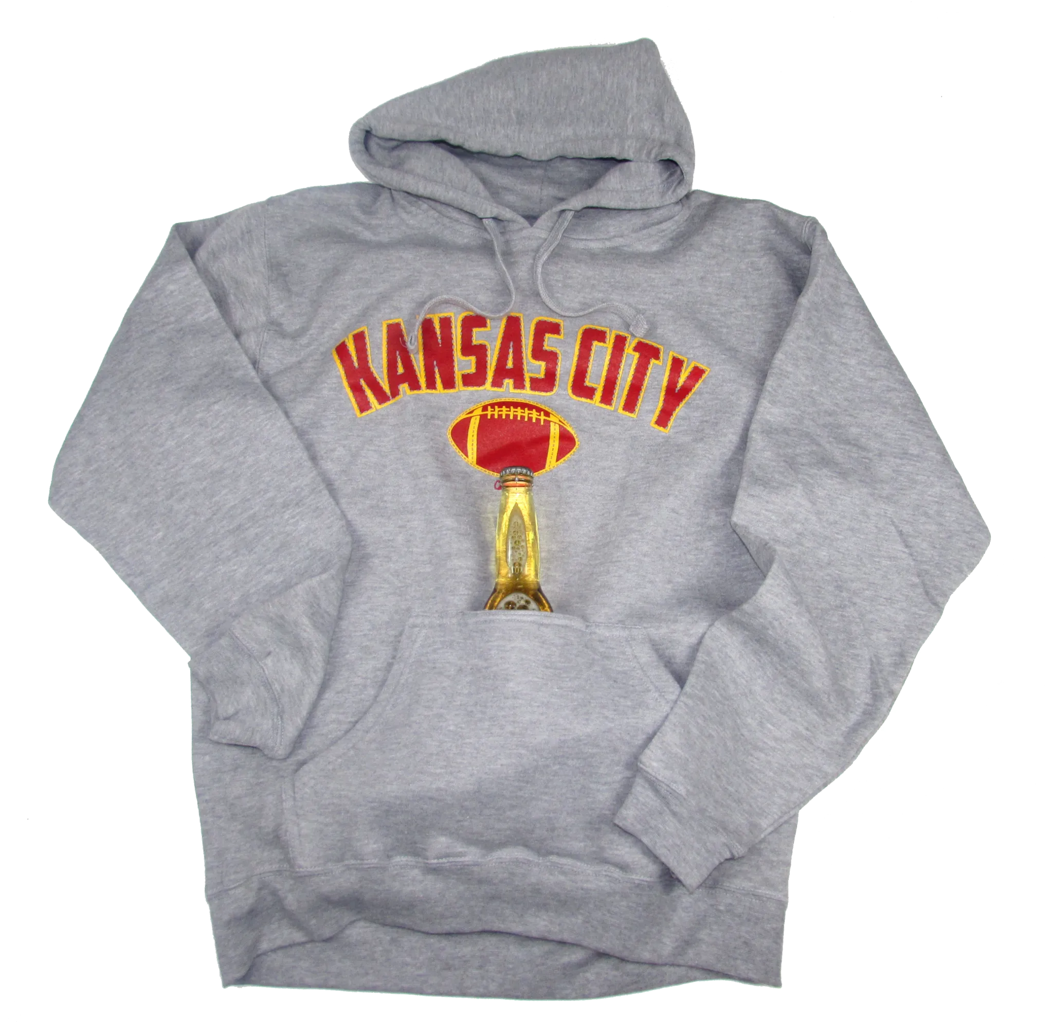 Kansas City Bev. Pocket Hoodie Grey