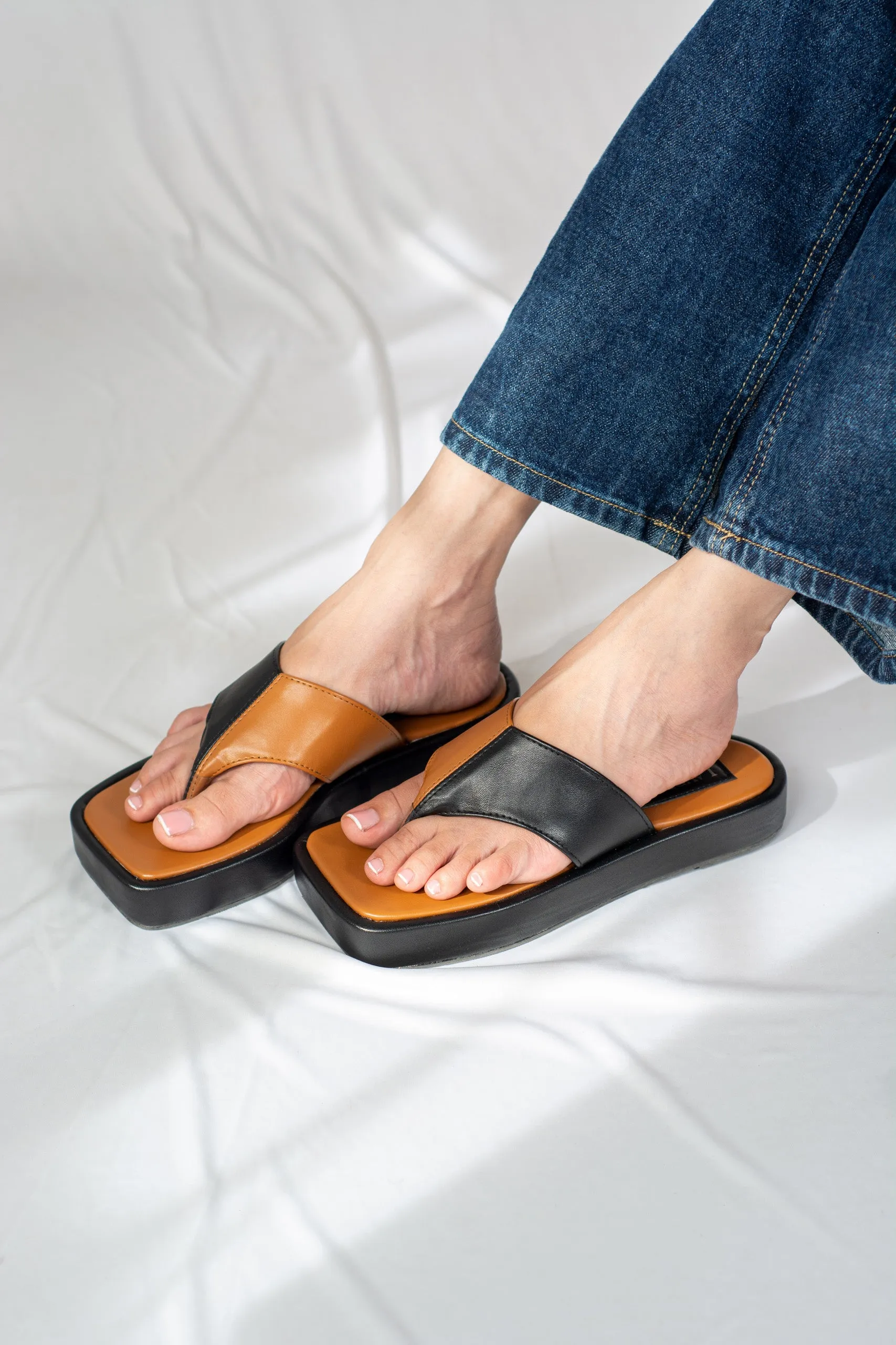 Kay Two Tone Flatforms