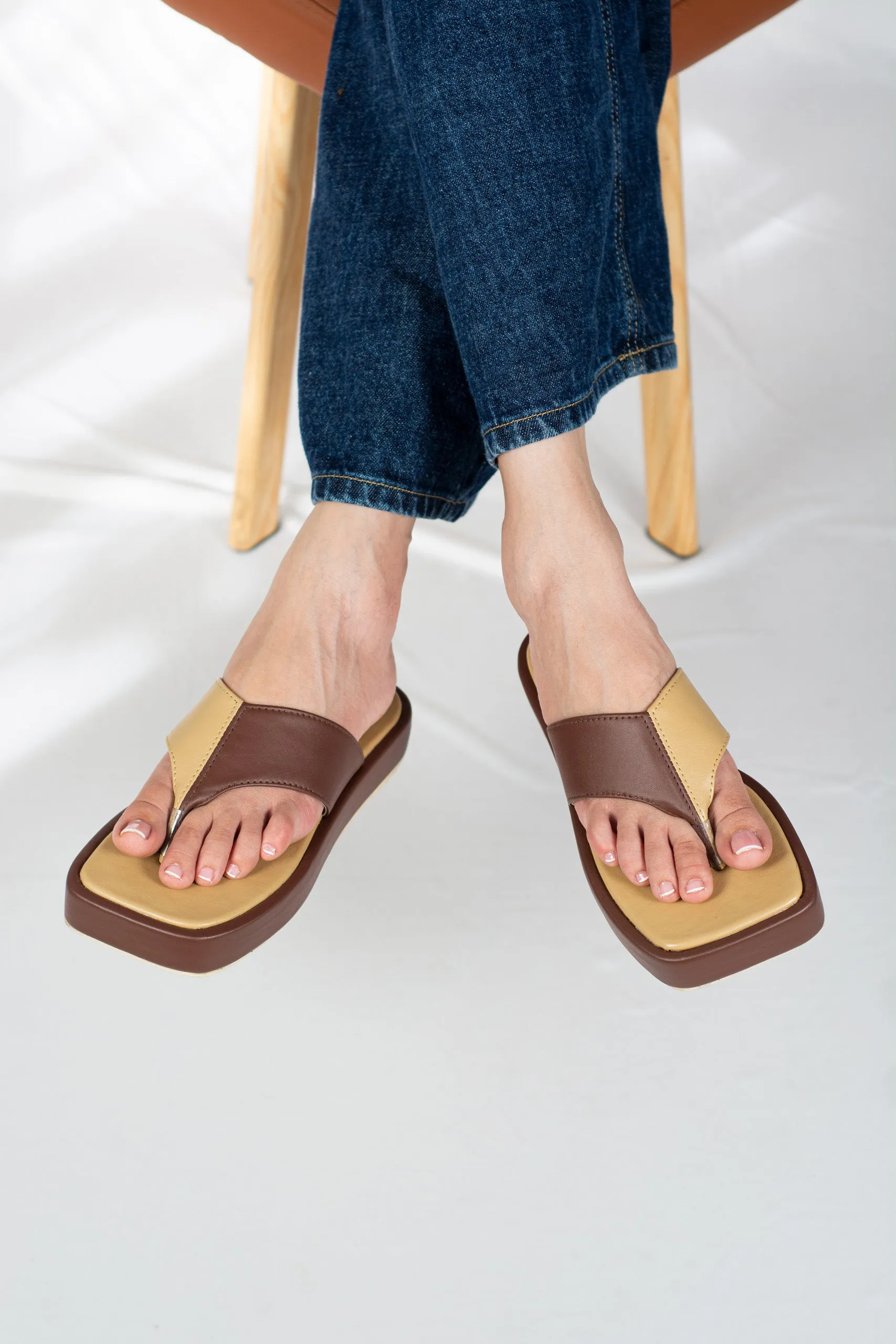 Kay Two Tone Flatforms