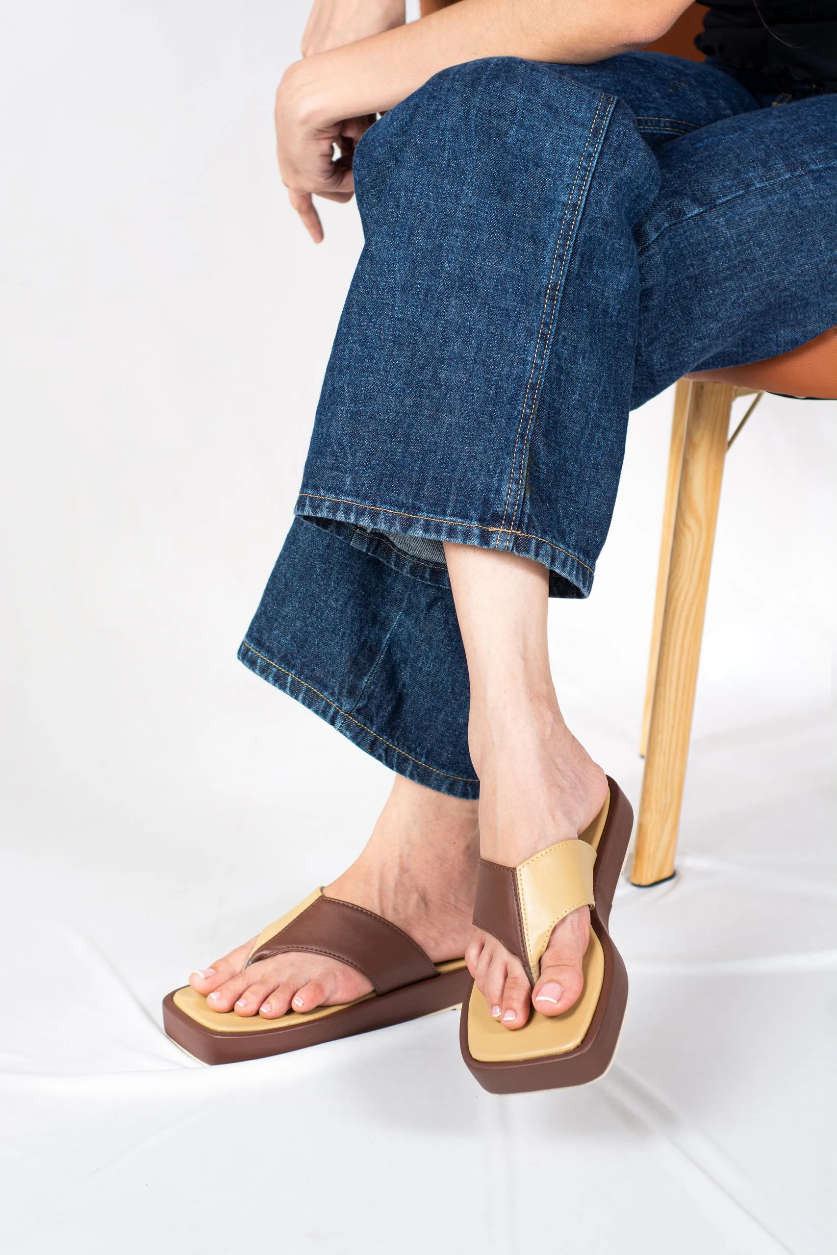 Kay Two Tone Flatforms