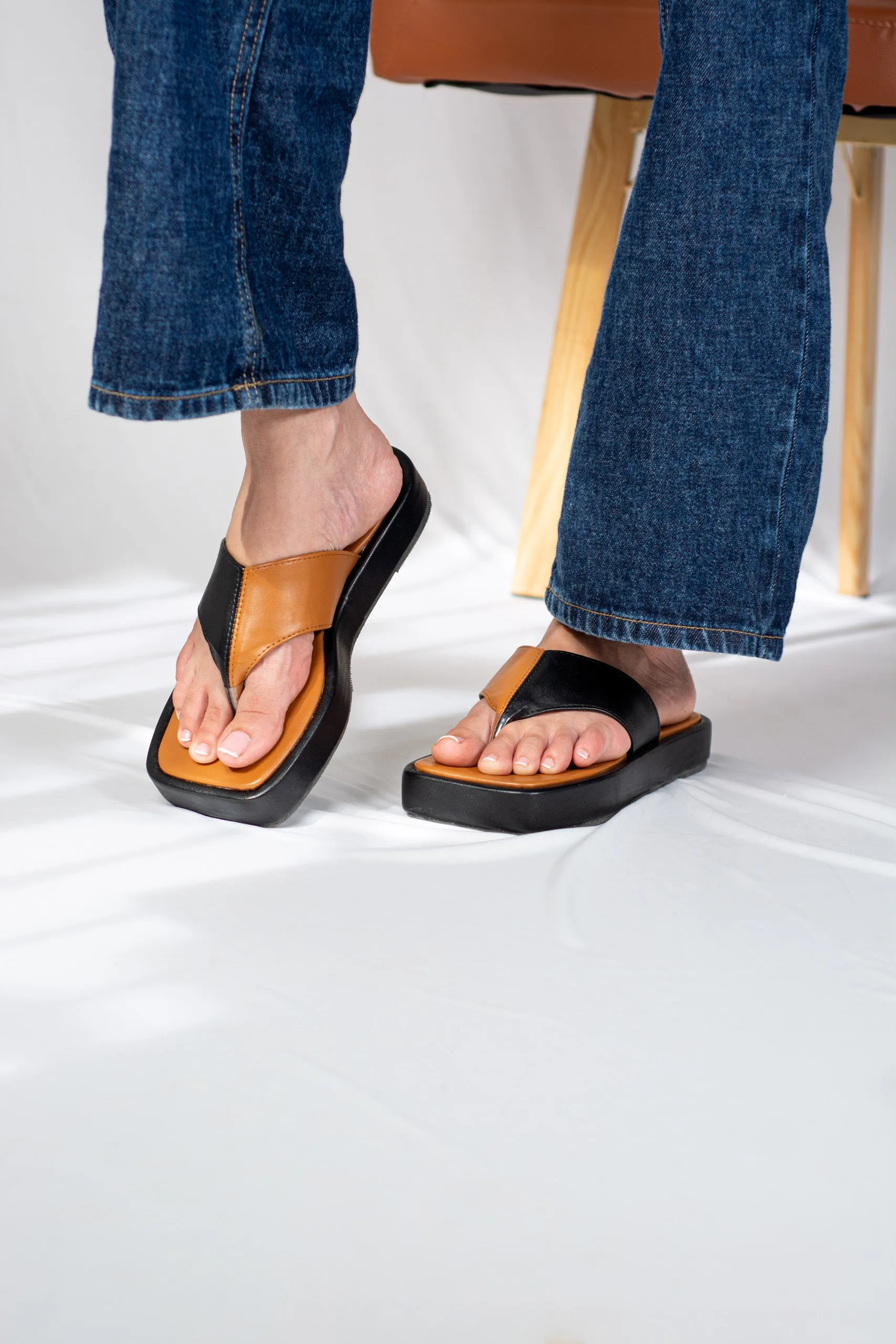 Kay Two Tone Flatforms
