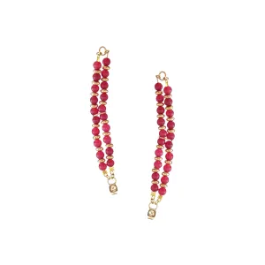 Kella Detachable Earrings in Red Agate