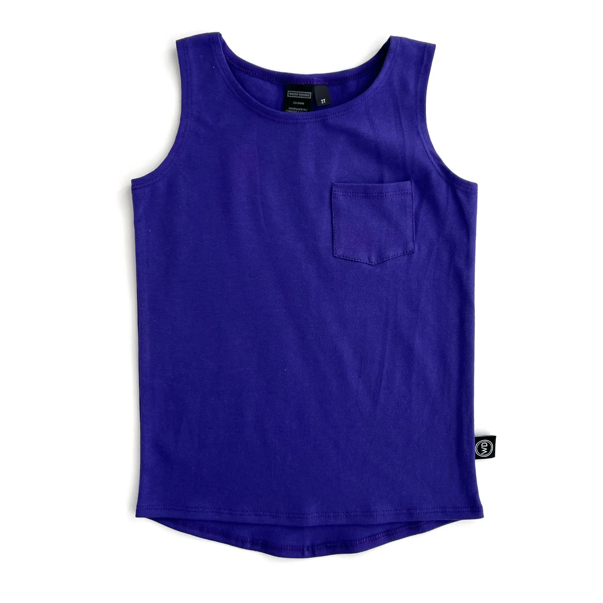 Kids Cotton Pocket Tank
