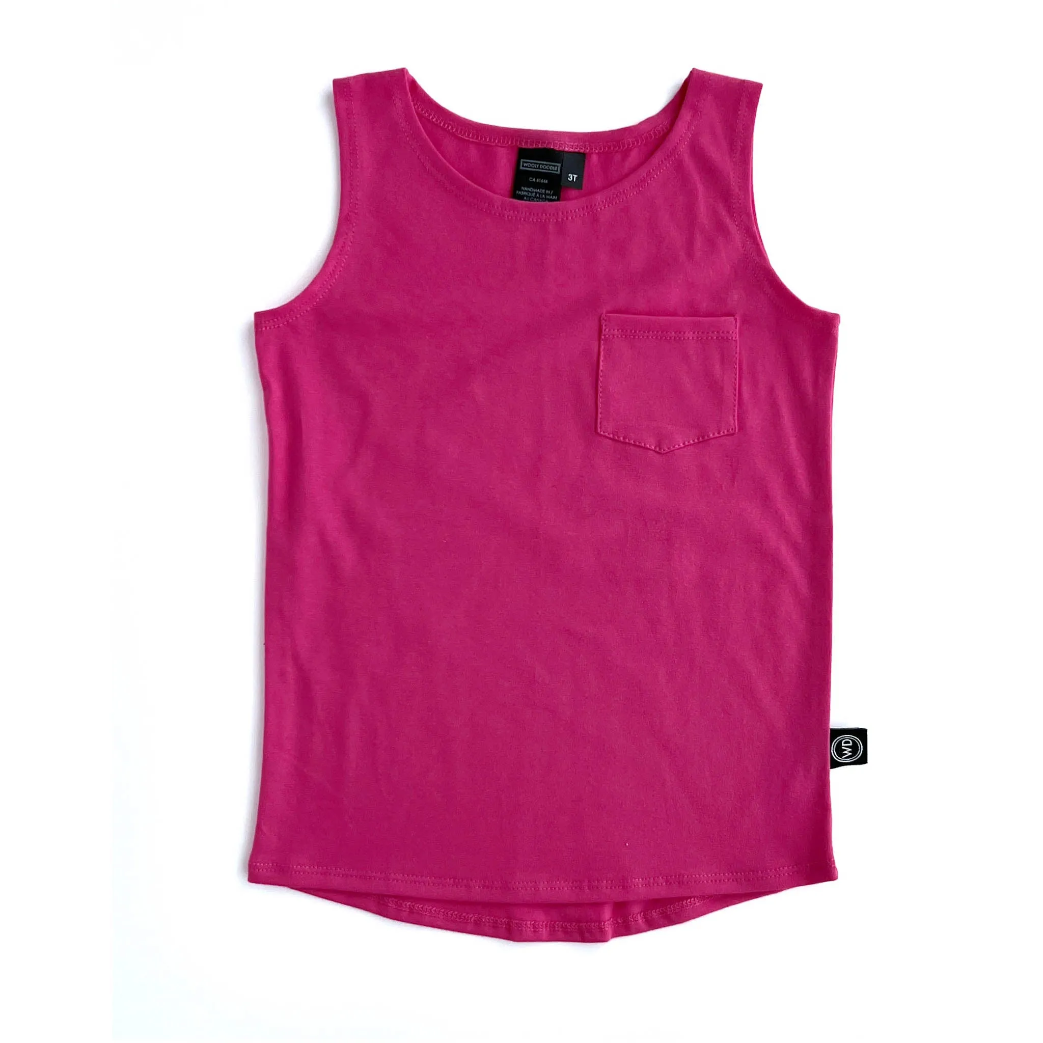 Kids Cotton Pocket Tank