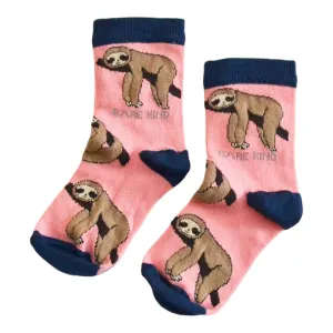 KIds Save the Sloths Bamboo Socks by Bare Kind