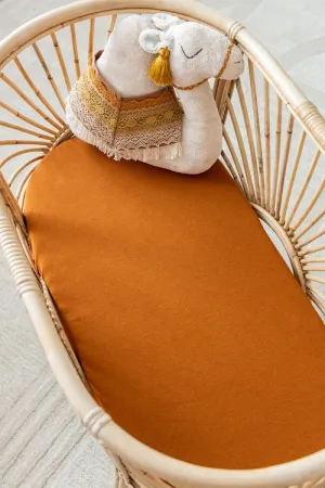 Kiin Organic Bamboo Cotton Change Pad & Bassinet Sheet - Rust