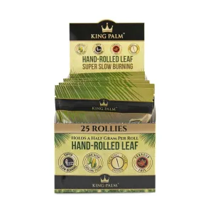 King Palm 25PK Rollies Size Wraps With Boveda Packs (8 Count Display)