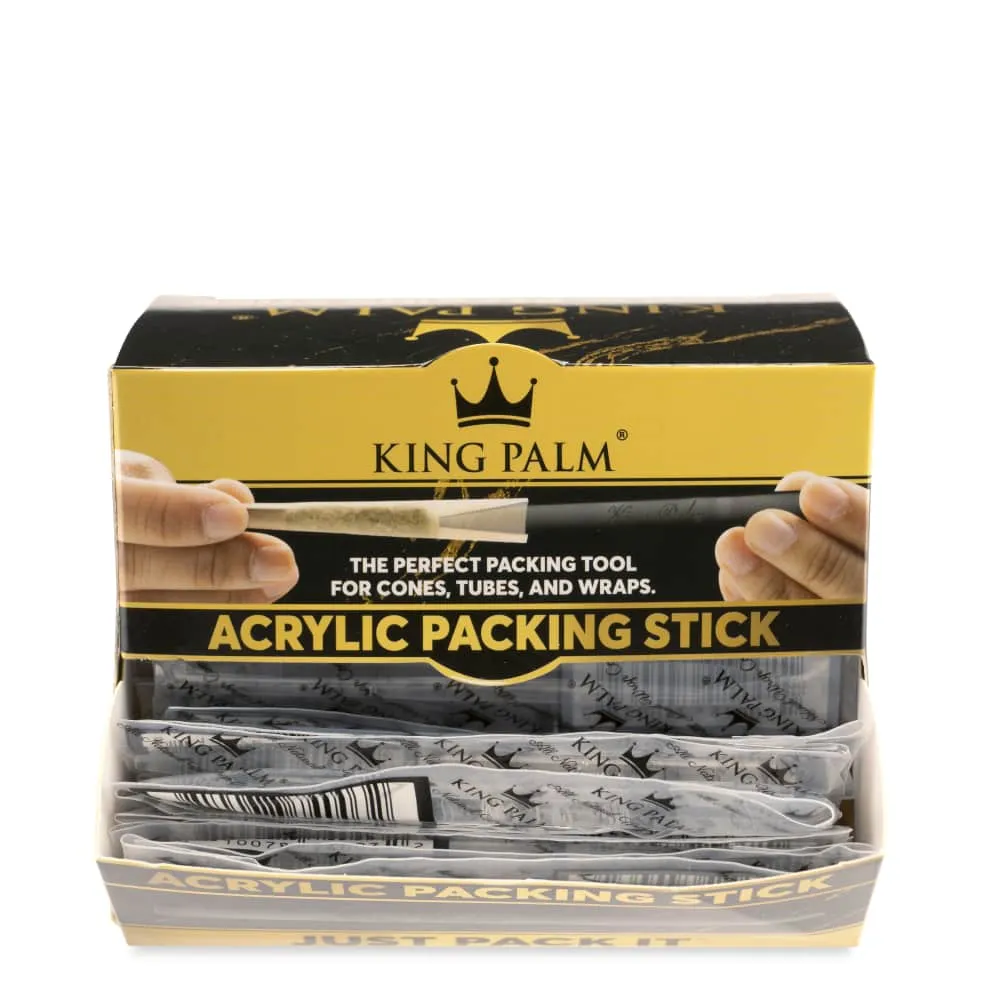 King Palm Acrylic Packing Stick Display Box - (50 Count Display)