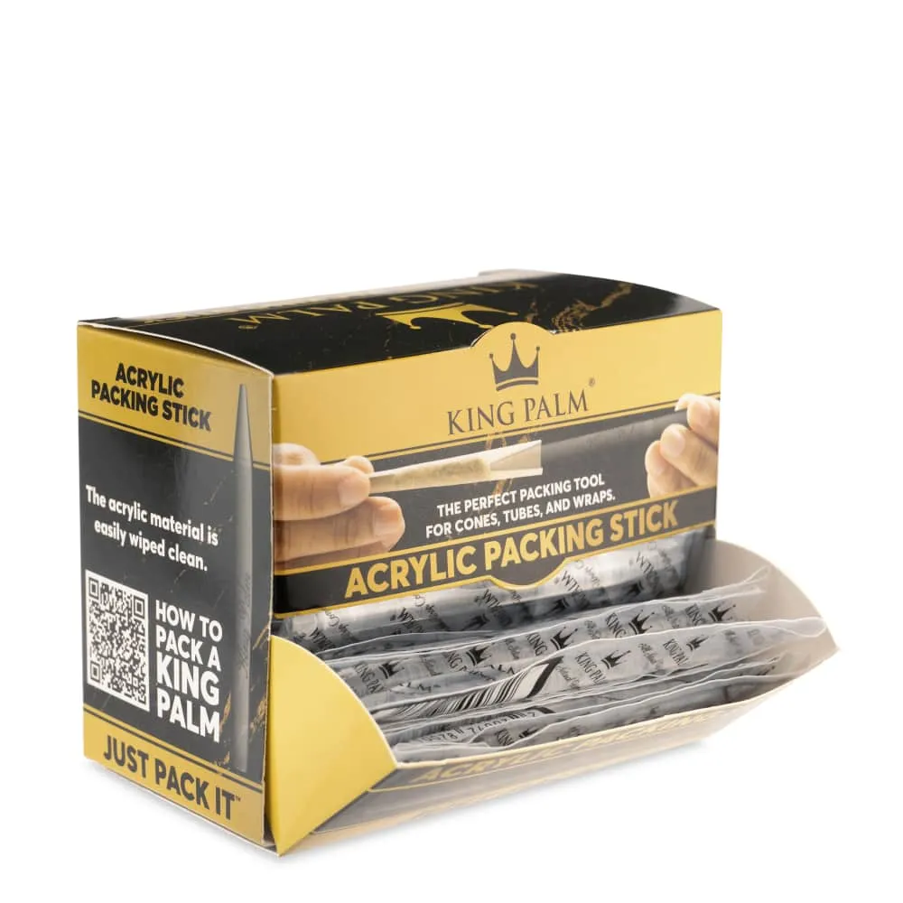 King Palm Acrylic Packing Stick Display Box - (50 Count Display)