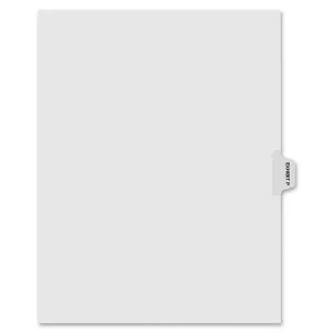 Kleer-Fax Laminated Side Tabs Exhibit Index Dividers