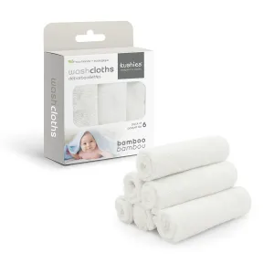 Kushies Bamboo Washcloths 6 PK