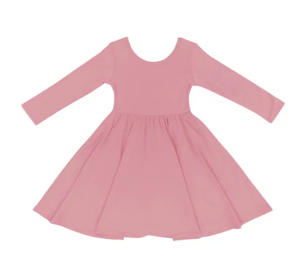 Kyte Baby - Long Sleeve Twirl Dress - Apple Blossom