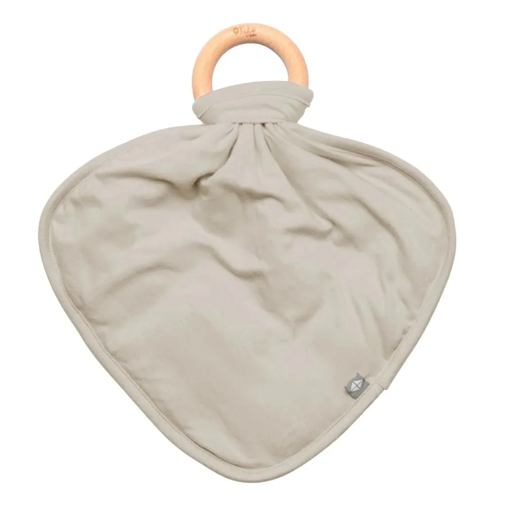 Kyte Baby Lovey Wooden Teething Ring - Khaki